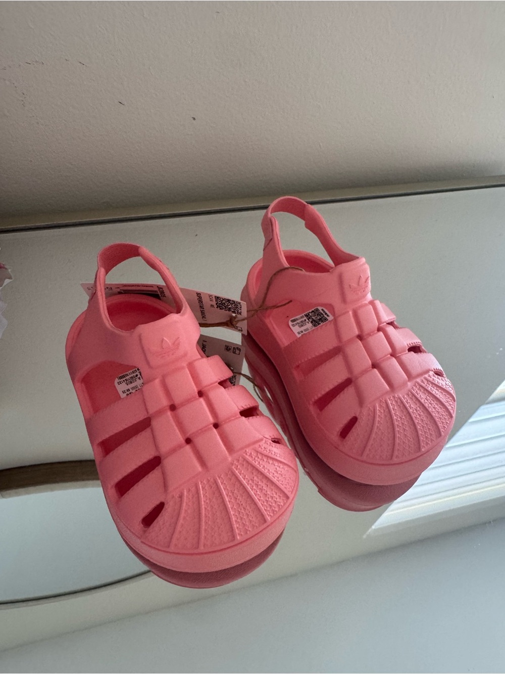 adidas Kids Coral Pink Closed-Toe Sandal